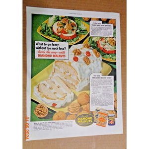 Vintage Print Ad -1948 for Diamond Walnuts